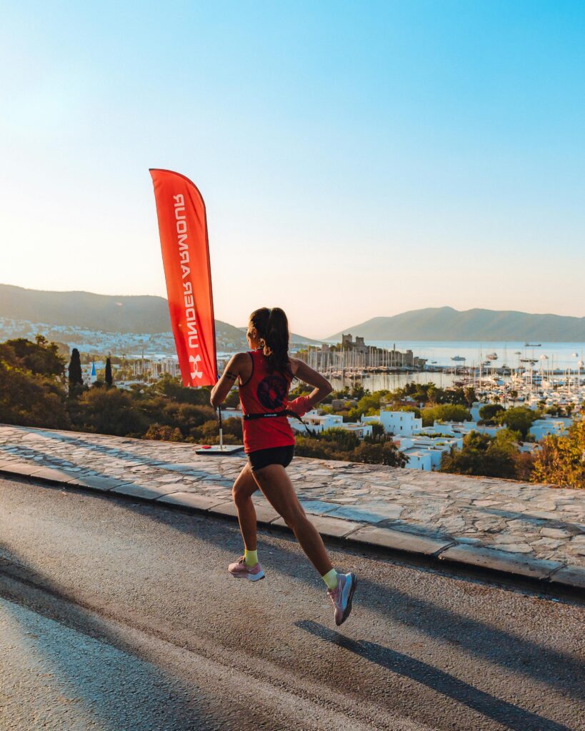 Runner on a marathon